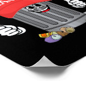 トランプおもしろいメガゴミ缶マンガのキャラクター名 ポスター (角)