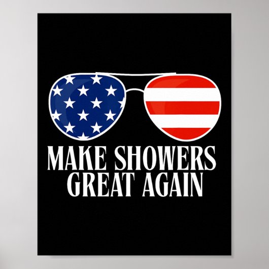 トランプおもしろいユーモアが再びシャワーを浴びる ポスター (正面)