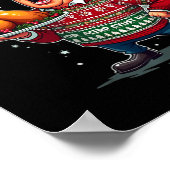 トランプおもしろいユーモア勝者クリスマスディナーM ポスター (角)
