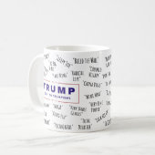 トランプおもしろいリズムへのトランプガイド コーヒーマグカップ (正面左)