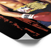 トランプおもしろいロッキーボクシングミームボクサー米国国旗パトリオ ポスター (角)