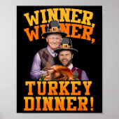 トランプおもしろいヴァンス勝者トルコのディナー ポスター (正面)