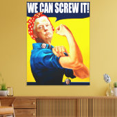 トランプおもしろいヴィンテージのポスター「私たちはそれを行うことができる」リメイク キャンバスプリント (インサイチュ (リビング))