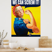 トランプおもしろいヴィンテージのポスター「私たちはそれを行うことができる」リメイク ポスター (キッチン)