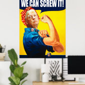 トランプおもしろいヴィンテージのポスター「私たちはそれを行うことができる」リメイク ポスター (ホームオフィス)