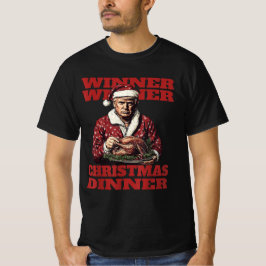 トランプおもしろい勝者の勝者クリスマスディナークリスマス Tシャツ