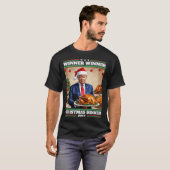 トランプおもしろい勝者の勝者クリスマスディナータンクへ Tシャツ (正面フル)