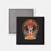 トランプおもしろい勝者の勝者トルコのディナーサンクスギヴィ マグネット (正面/裏面)