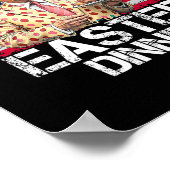 トランプおもしろい勝者イースターディナー復活祭 ポスター (角)