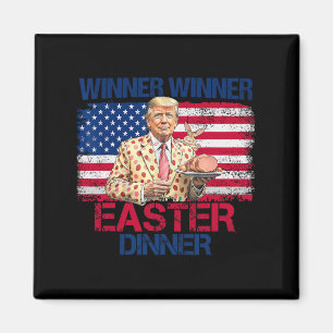 トランプおもしろい勝者イースターディナー復活祭 マグネット