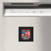 トランプおもしろい勝者クリスマスディナーサンタA マグネット (インサイチュ (食洗機))