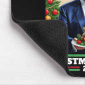 トランプおもしろい勝者クリスマスディナー マウスパッド (コーナー)