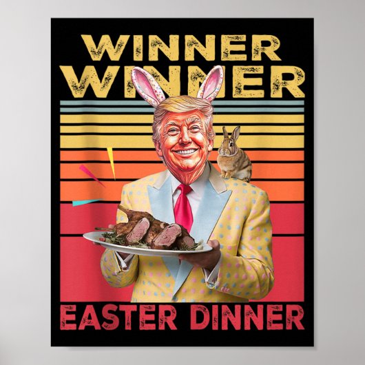 トランプおもしろい大統領が受賞者イースターディナー ポスター (正面)