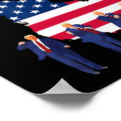 トランプおもしろい大統領ことわざオ・カナダの地図アメリカ ポスター (角)