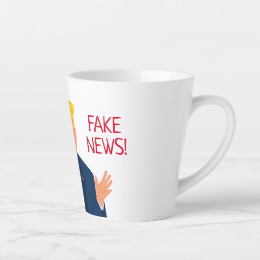トランプおもしろい大統領の漫画ラテコーヒーマグ カフェラテマグ (右)