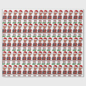 トランプおもしろい小妖精や小人2024再びクリスマスを作素晴らしる ラッピングペーパー (フラット)