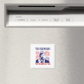 トランプおもしろい引用文花火7月4日 マグネット (インサイチュ (食洗機))