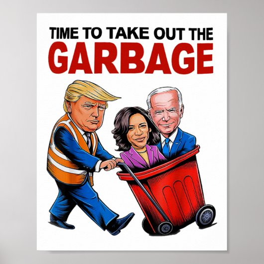 トランプおもしろい恋人 – ガービージュを取り出す時間 ポスター (正面)