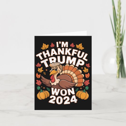 トランプおもしろい感謝私感謝感謝トランプが202ウォン カード (正面)