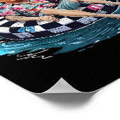 トランプおもしろい浮動シャツ米国湾エスト ポスター (角)