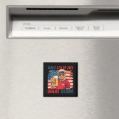 トランプおもしろい独立記念日7月の4日を作るグレア マグネット (インサイチュ (食洗機))