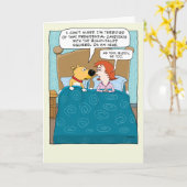 トランプおもしろい誕生日を恐れる カード (黄色い花)