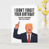 トランプおもしろい誕生日 カード (黄色い花)
