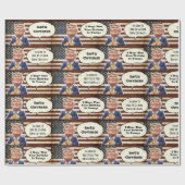 トランプおもしろい誕生日 ラッピングペーパー (フラット)