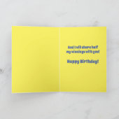 トランプおもしろい負け、宣言された勝者誕生日 カード (内部)