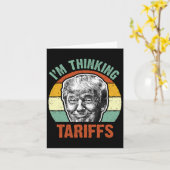 トランプおもしろい関税 – 私の関税Politica考え カード (黄色い花)