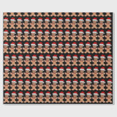 トランプおもしろい顔カスタム顔フォトジンジャーブレッド ラッピングペーパー (フラット)