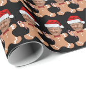 トランプおもしろい顔カスタム顔フォトジンジャーブレッド ラッピングペーパー (ロールコーナー)