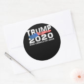 トランプおもしろい2020再びリベラル派を泣かせる ラウンドシール (封筒)