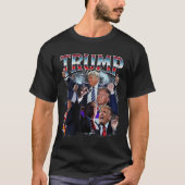 トランプおもしろい2024キャンペーン90sトレンディーラップのブートレグ tシャツ (正面)