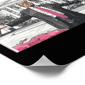 トランプおもしろい2024ダディーズホームホワイトハウスピンク ポスター (角)