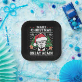 トランプおもしろい2024再びクリスマスを素晴らし作る ペーパープレート (パーティー)