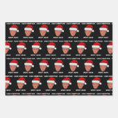 トランプおもしろい2024再びクリスマスを素晴らし作る ラッピングペーパーシート (正面)