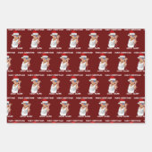 トランプおもしろい2024再びクリスマスを素晴らし作る ラッピングペーパーシート (正面2)