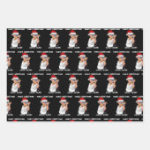 トランプおもしろい2024再びクリスマスを素晴らし作る ラッピングペーパーシート (正面)