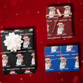 トランプおもしろい2024再びクリスマスを素晴らし作る ラッピングペーパーシート