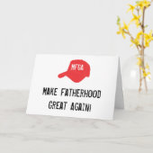 トランプおもしろい・マガの父の日 カード (黄色い花)