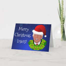 トランプおもしろい「メリー・クリスマス敗者」 シーズンカード
