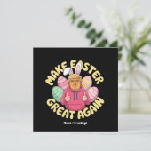 トランプおもしろい「再びイースター素晴らしを作る」 笑わされる 招待状 (スタンド正面)