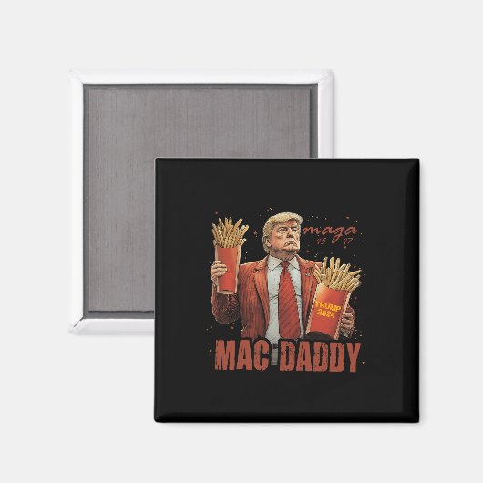 トランプおもしろいMacダディーティー マグネット (正面/裏面)