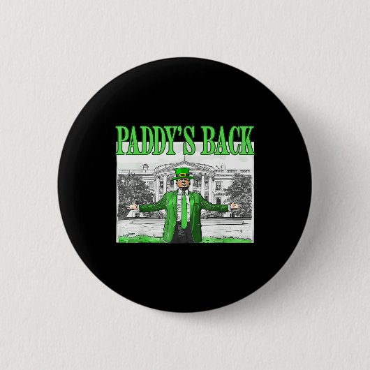 トランプおもしろいSt patricks daySt pattys day踊り 缶バッジ (正面)