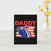 トランプお父さん 2025 大統領 1 カード (黄色い花)