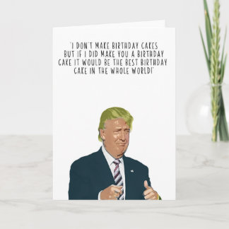 トランプお誕生日ケーキカード カード