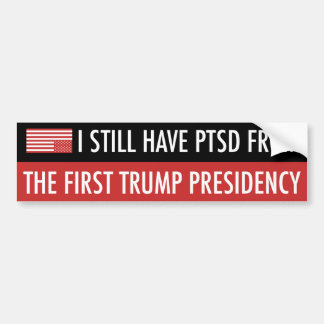 トランプからのPTSD バンパーステッカー