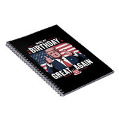 トランプがお誕生日おめでとう "Make My Birthday Great Again" ノートブック (右側)