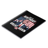 トランプがお誕生日おめでとう "Make My Birthday Great Again" ノートブック (左側)